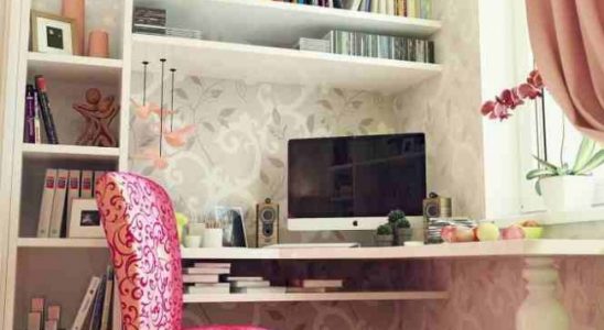 Pracovna v ložnici 2