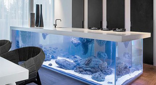 Kuchyňský pult jako obrovské akvárium 8